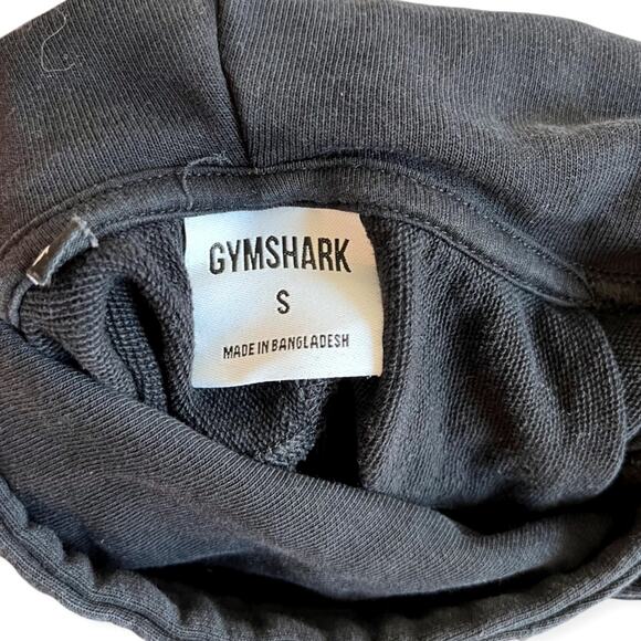 Gymshark Oversized Logo Hoodie Black Size S - Picture 3 of 4